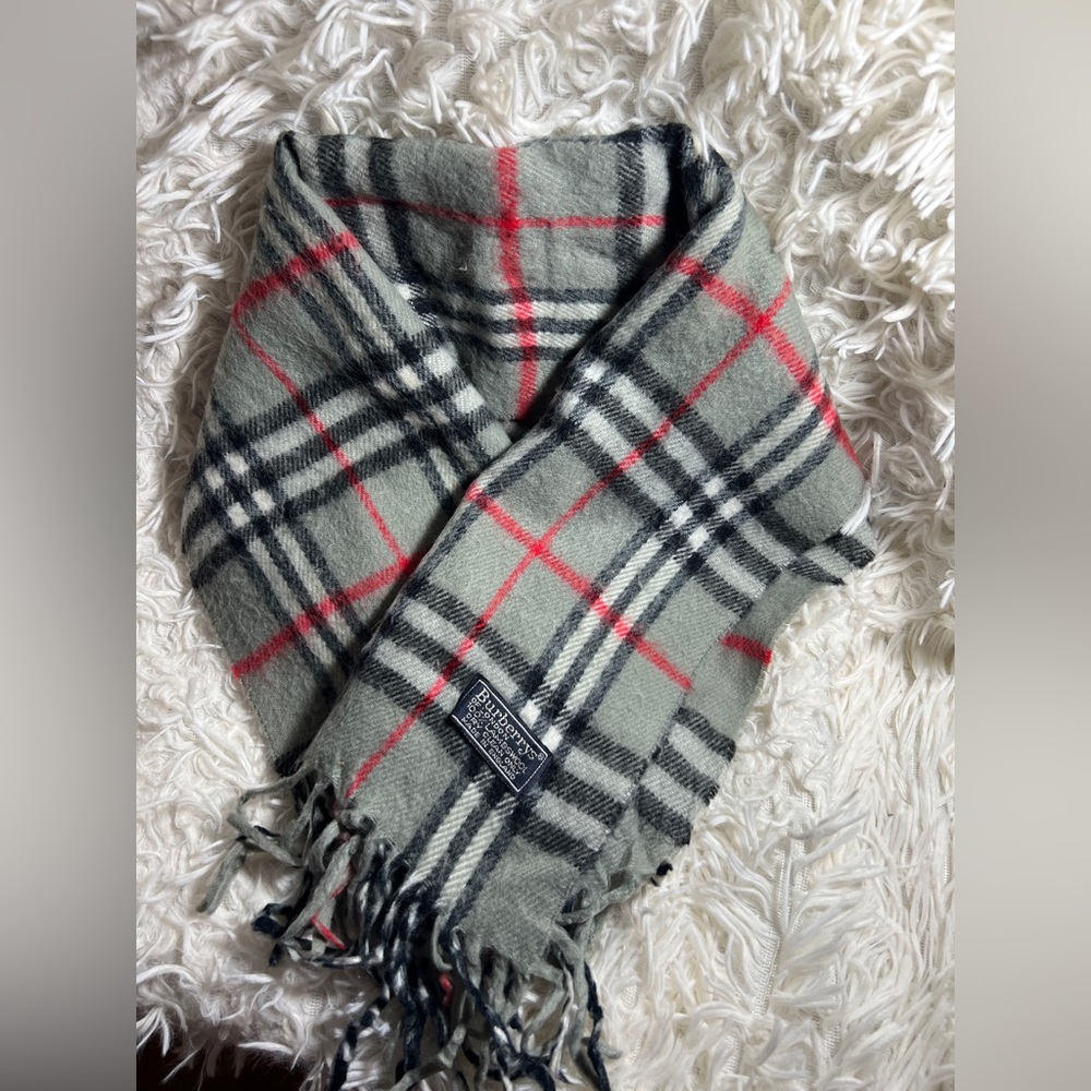 Burberry Plaid Wool Scarf